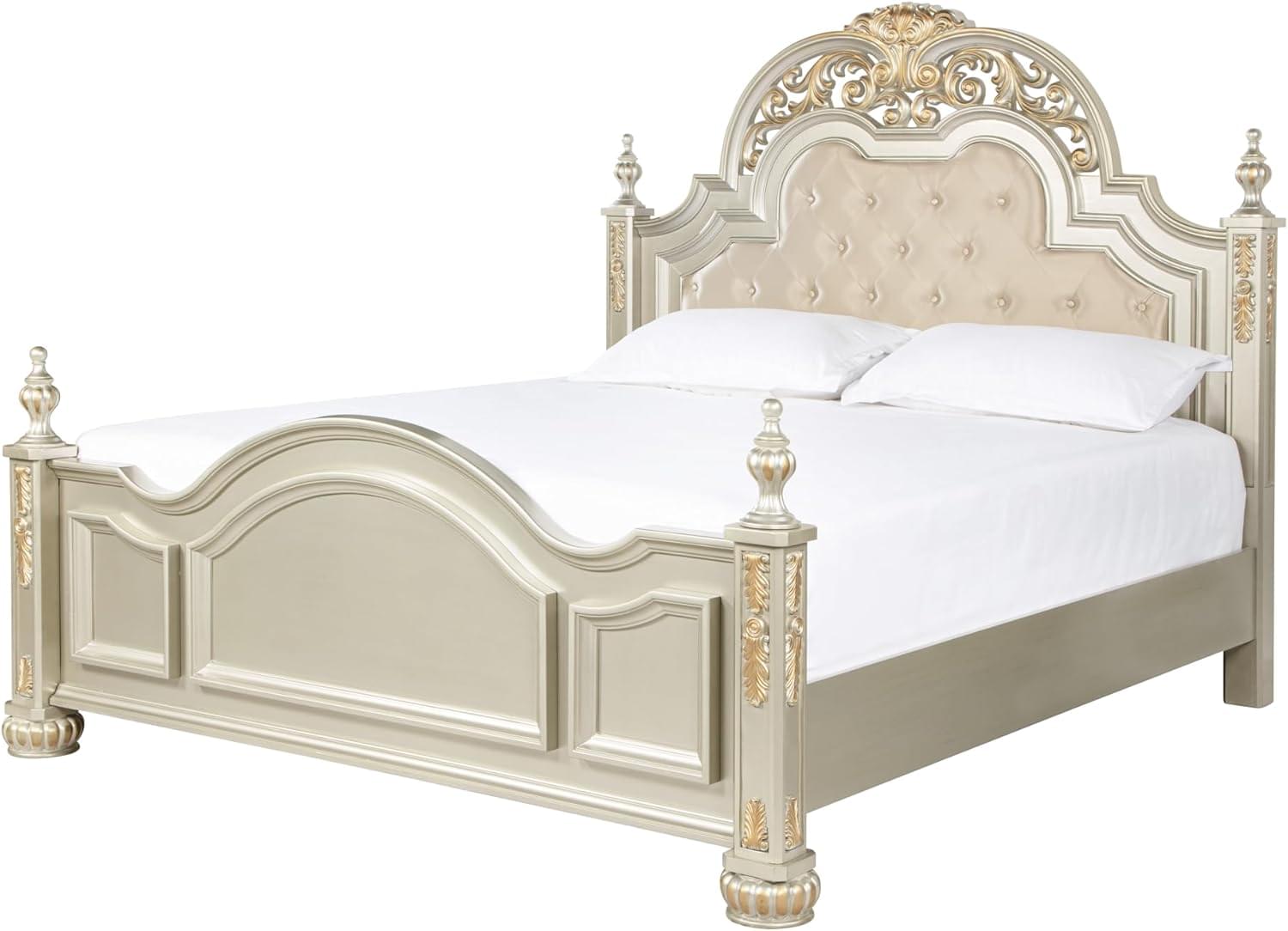 Tempat Tidur Ukiran Klasik Mewah Duco