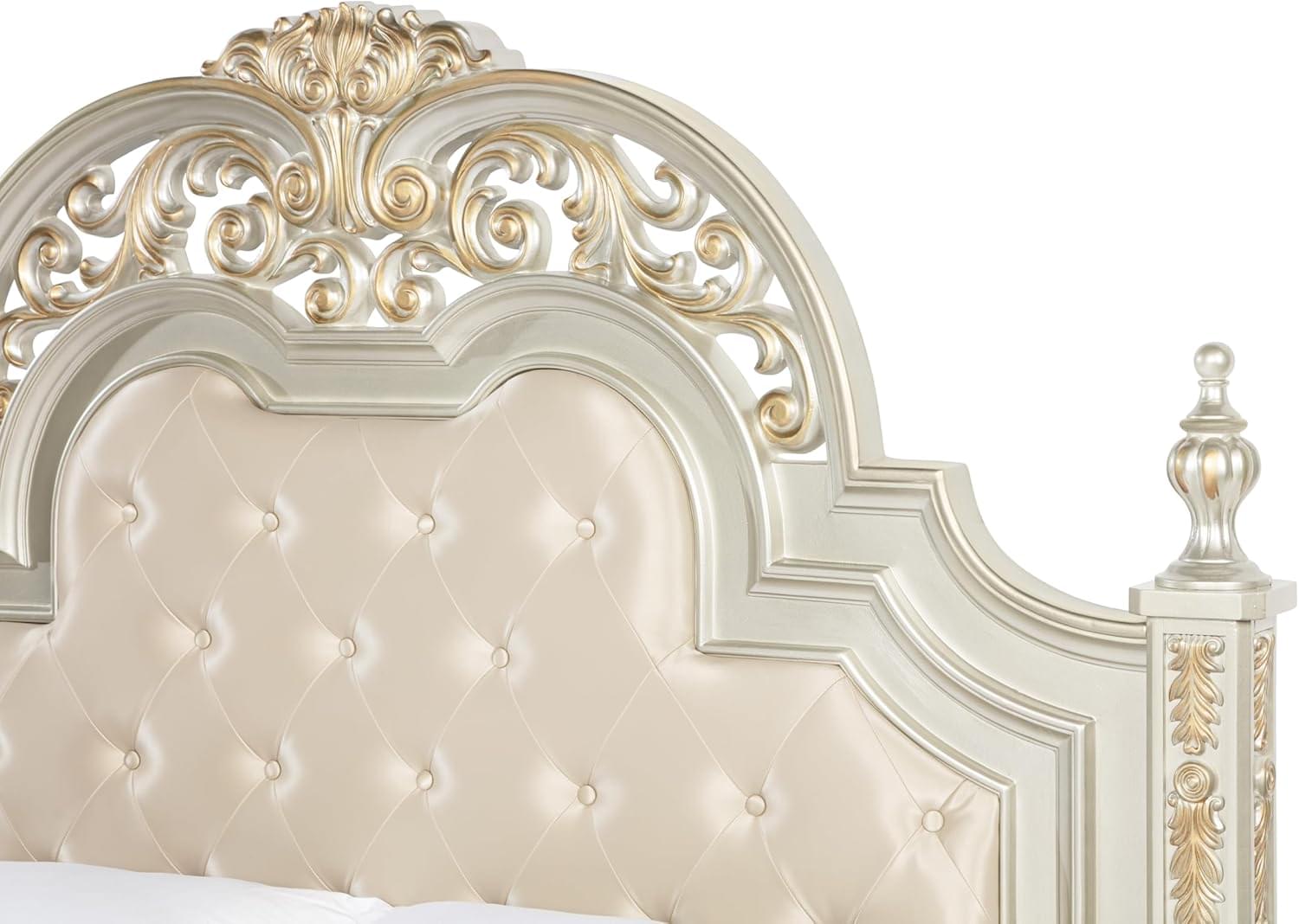 Tempat Tidur Ukiran Klasik Mewah Duco