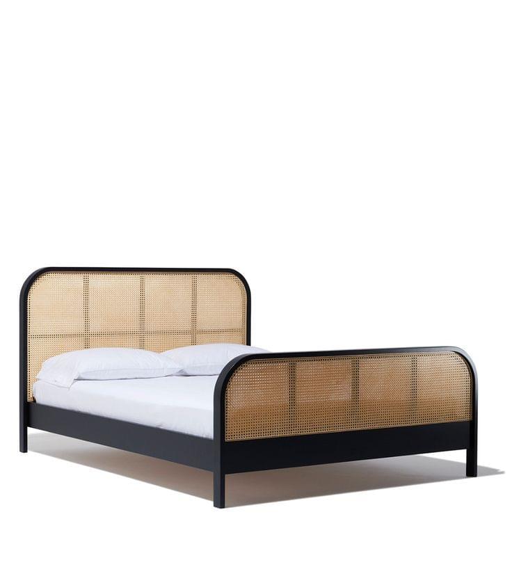 Tempat Tidur Rotan Antik Minimalis Kayu Jati