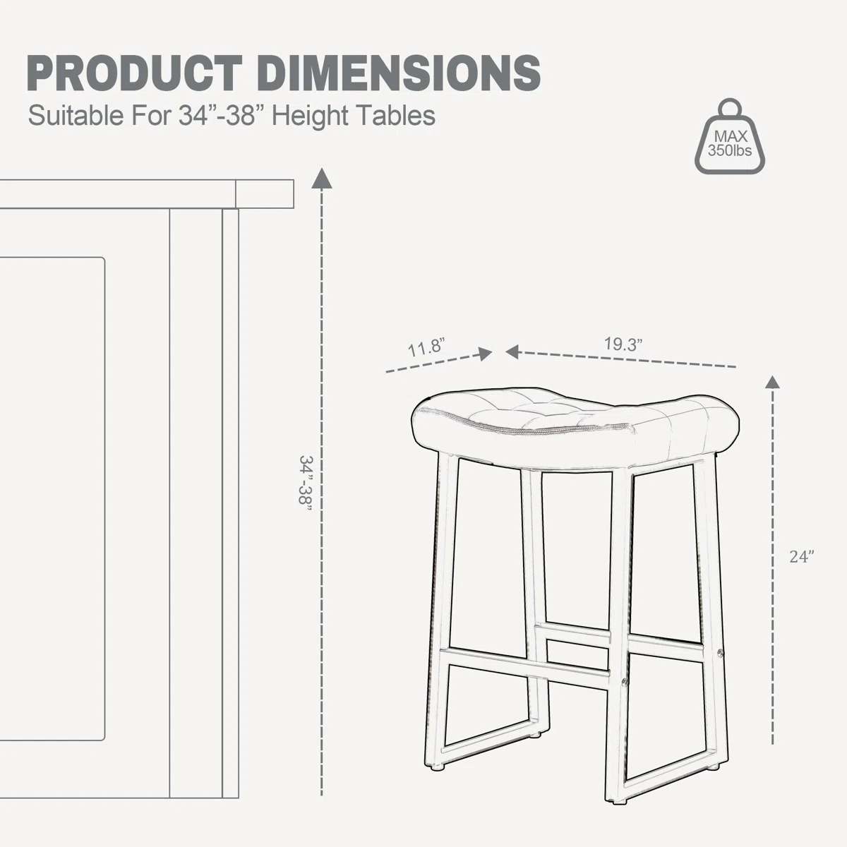 Bar Stool Industrial Minimalis Besi