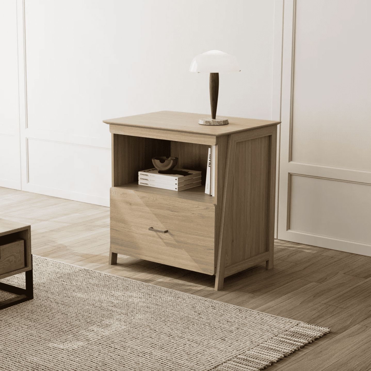 Meja Kantor Set Minimalis Natural Jati solid