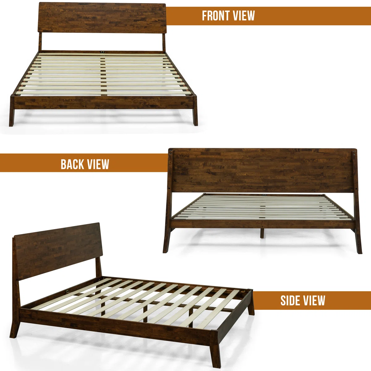 Tempat Tidur Model Minimalis Bahan Kayu Jati Solid