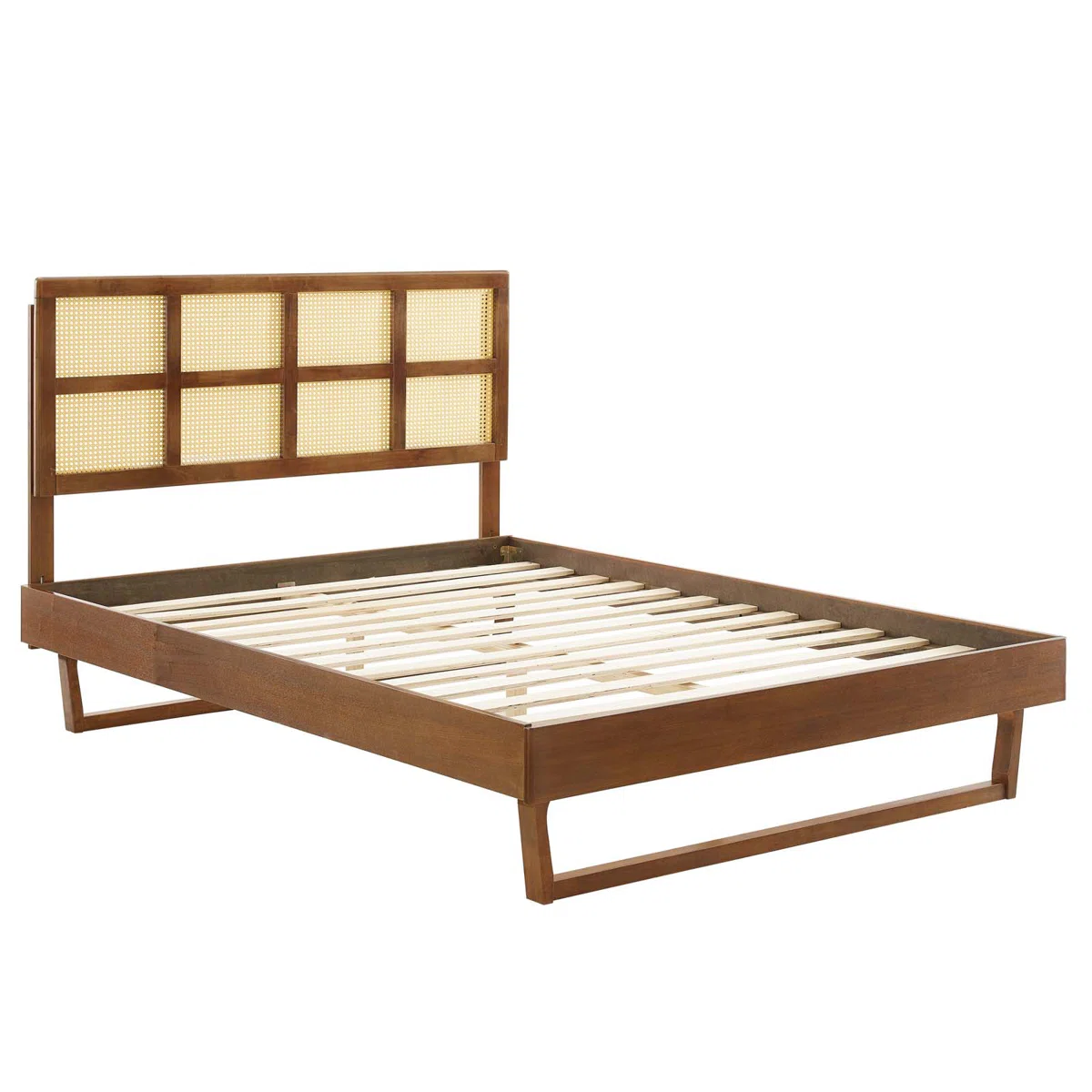 Tempat Tidur Rotan Kayu Jati Desain Unik Minimalis Kekinian